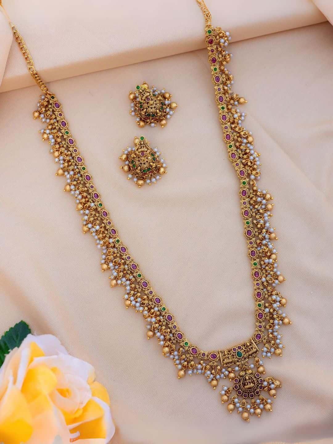 Ishhaara Charming Gutta Pusalu Long Necklace