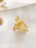 Ishhaara Chunky Gold Butterfly Ring