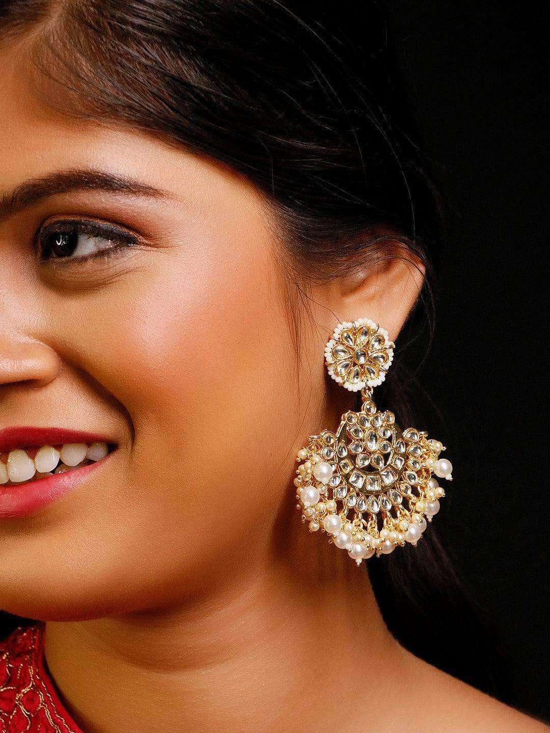 Ishhaara Classic Chandbali Earrings