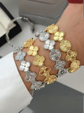 Ishhaara Clover And Sunburst Bracelet
