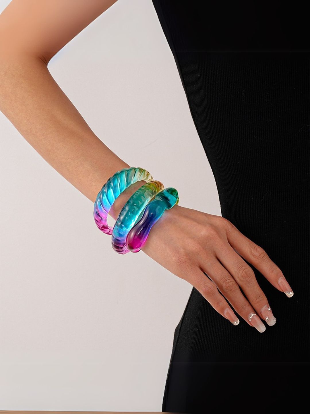 Ishhaara Combo Of Three Acrylic Handcuffs
