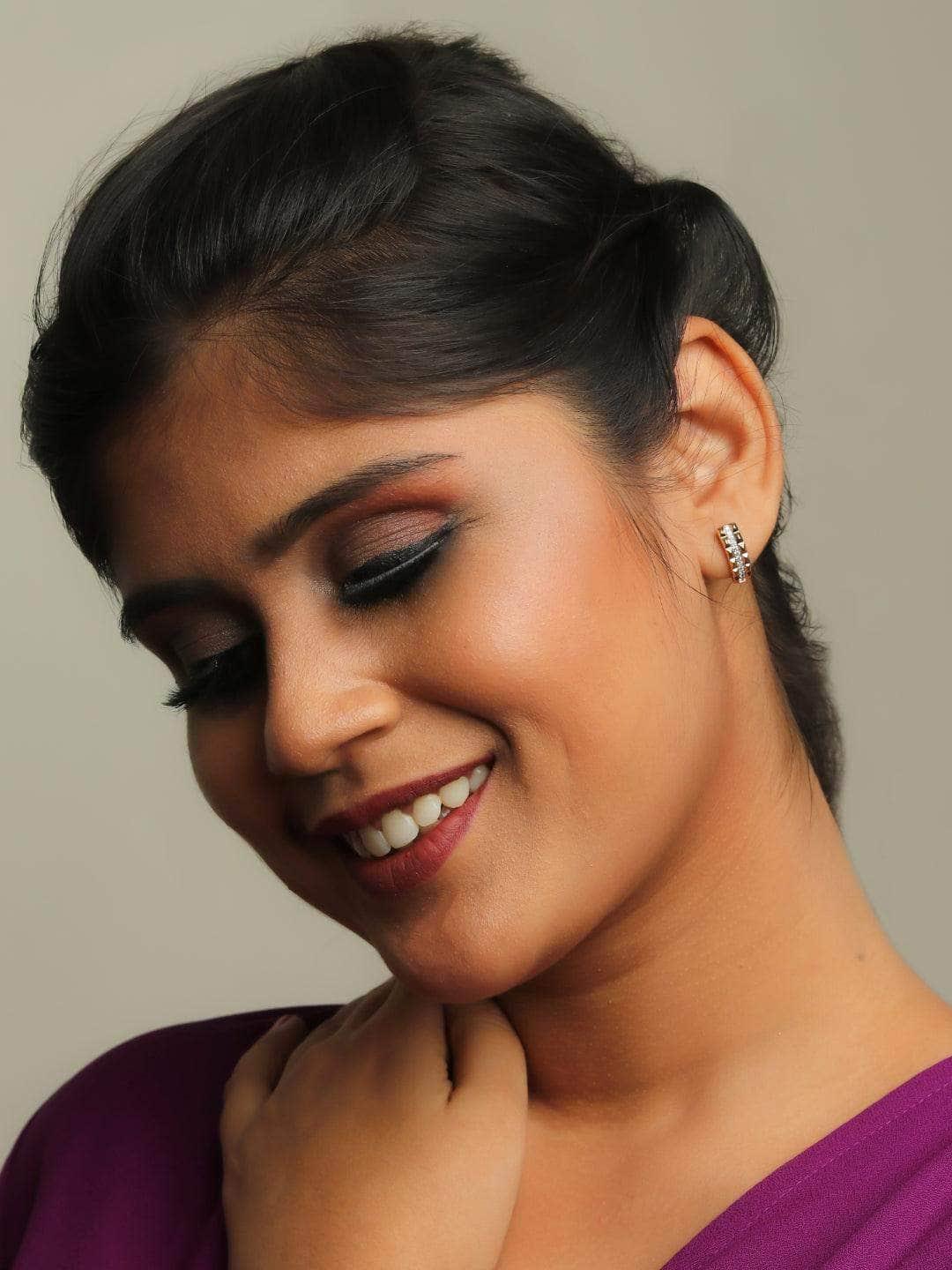 Ishhaara Cut Diamond Huggie Earrings
