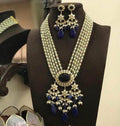 Ishhaara Jadau Polki Pendant Necklace Set