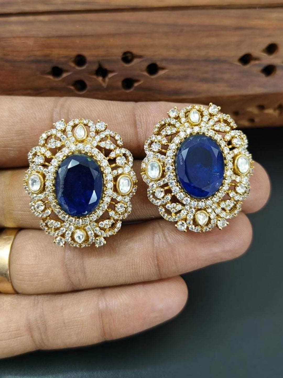 Ishhaara Majestic Emerald Stud