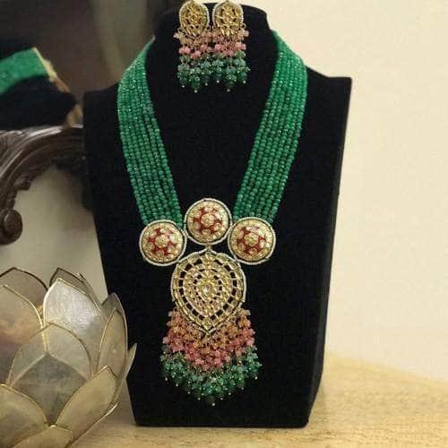 Ishhaara 3 Meena Round Kundan Drop Onex Set