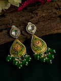 Ishhaara Hand Painted Meenakari Monalisa Beeds Earring