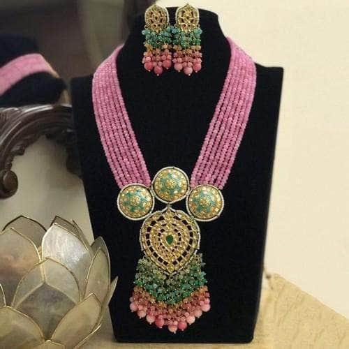 Ishhaara 3 Meena Round Kundan Drop Onex Set