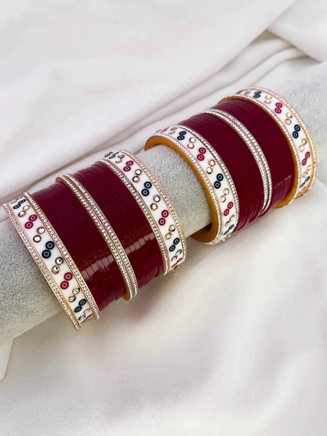 Designer Dotted Evil Eye Studded Short Chooda