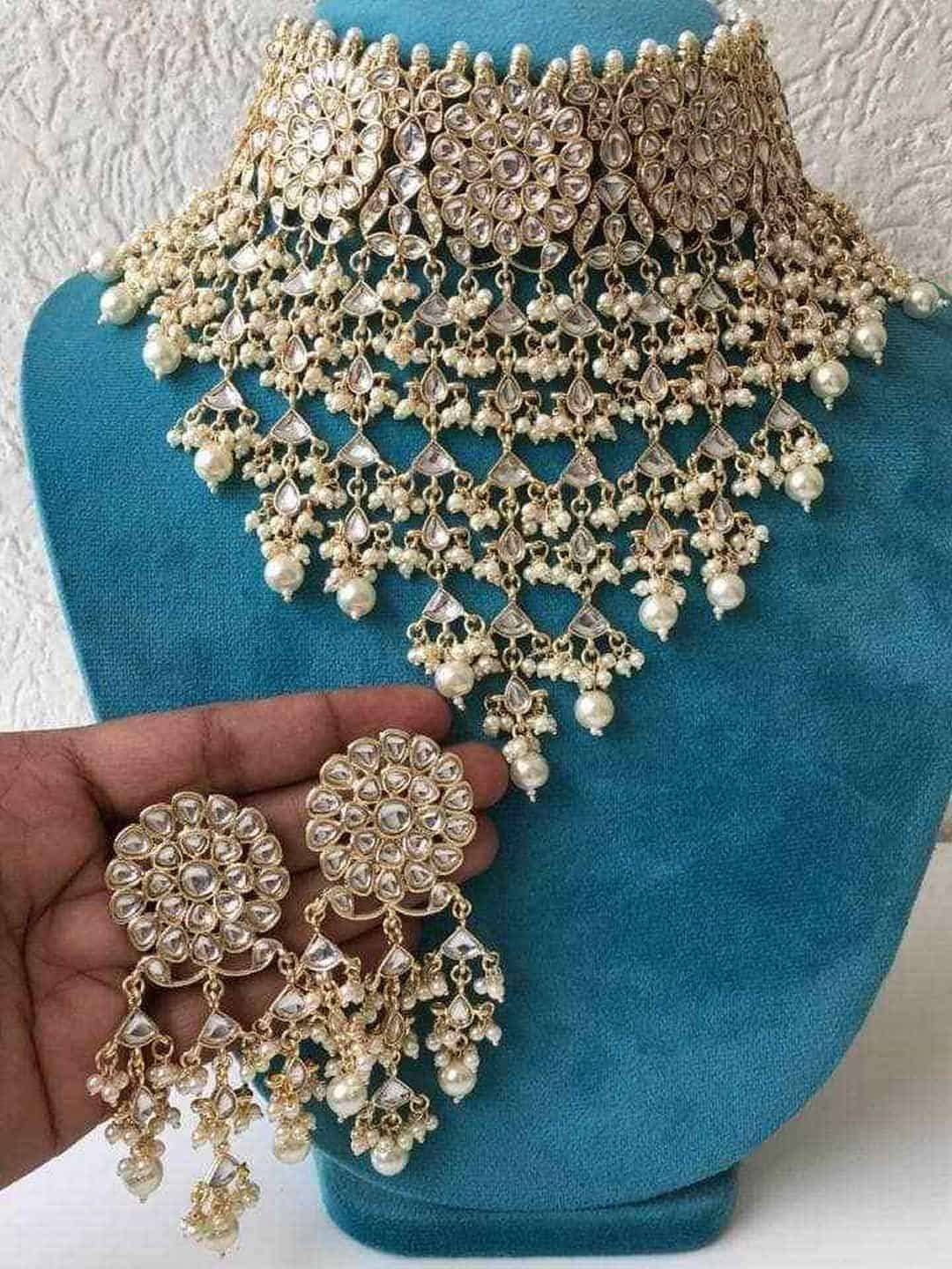 Buy Designer Kundan Choker Necklace Online Ishhaara