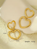 Ishhaara Double Heart Earring