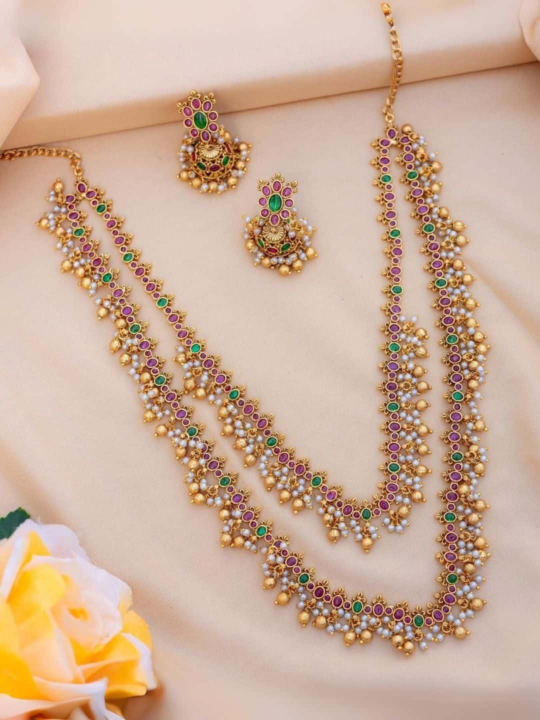 Buy Double Layered Machilipatnam Bridal Necklace Online Ishhaara