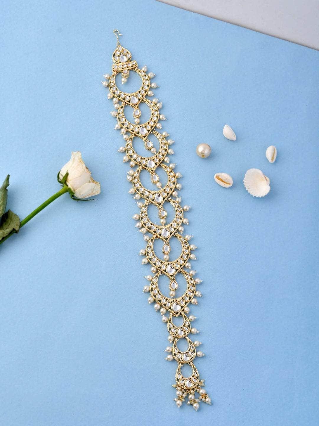 Ishhaara Elegant Kundan Hair Accessories