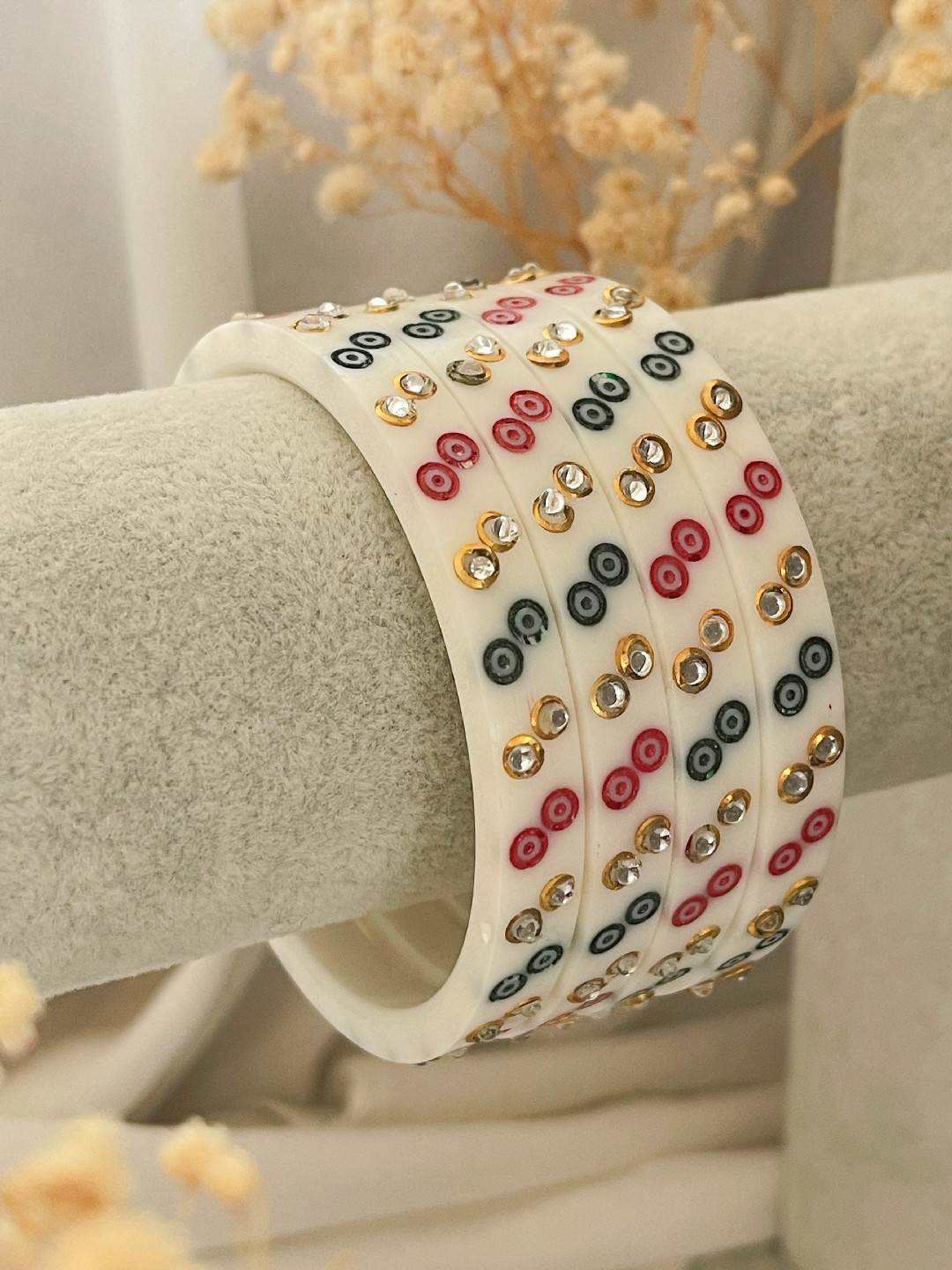 Ishhaara Ethnic Acrylic Chooda With Zircon Stones