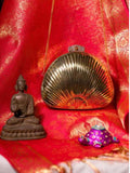 Ishhaara Ethnic Brass Bag In Shell Shape