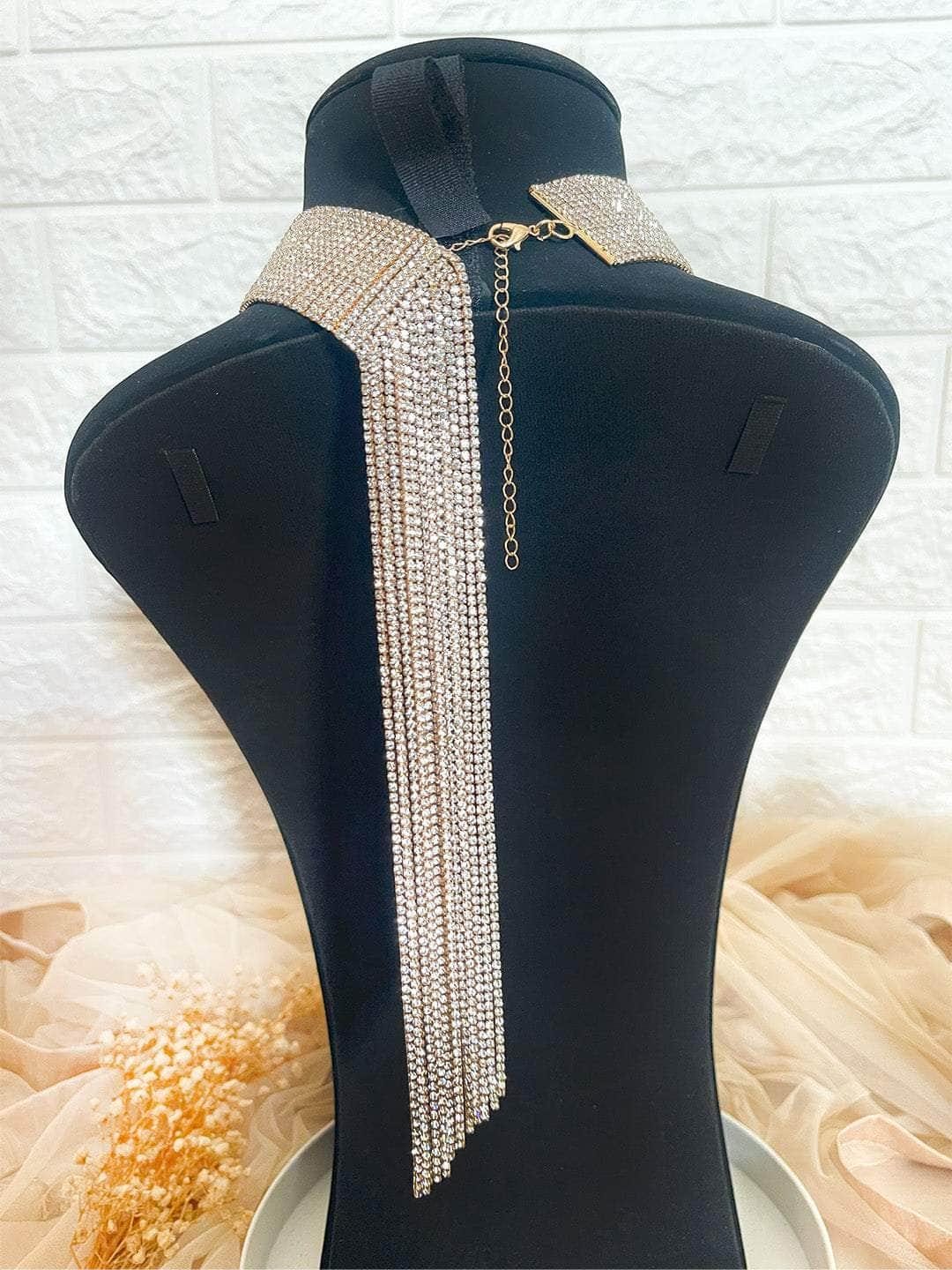 Ishhaara Ethnic Glass Beads Choker Necklace