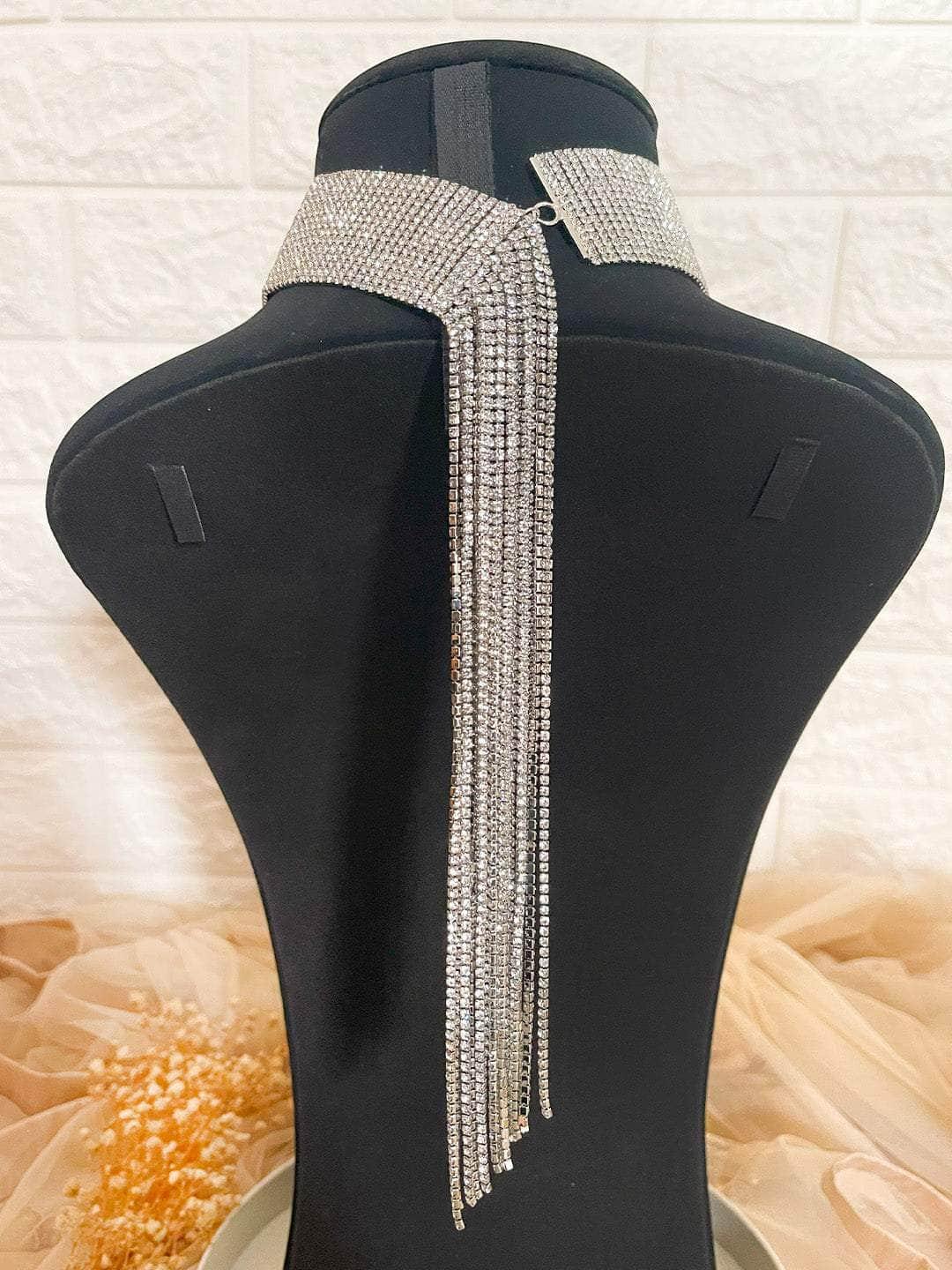 Ishhaara Ethnic Glass Beads Choker Necklace