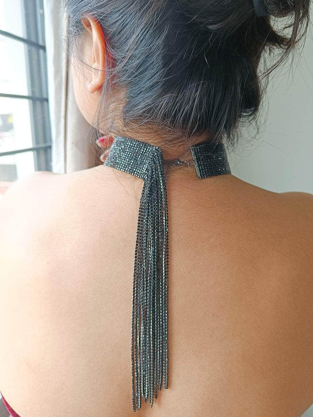 Ishhaara Ethnic Glass Beads Choker Necklace