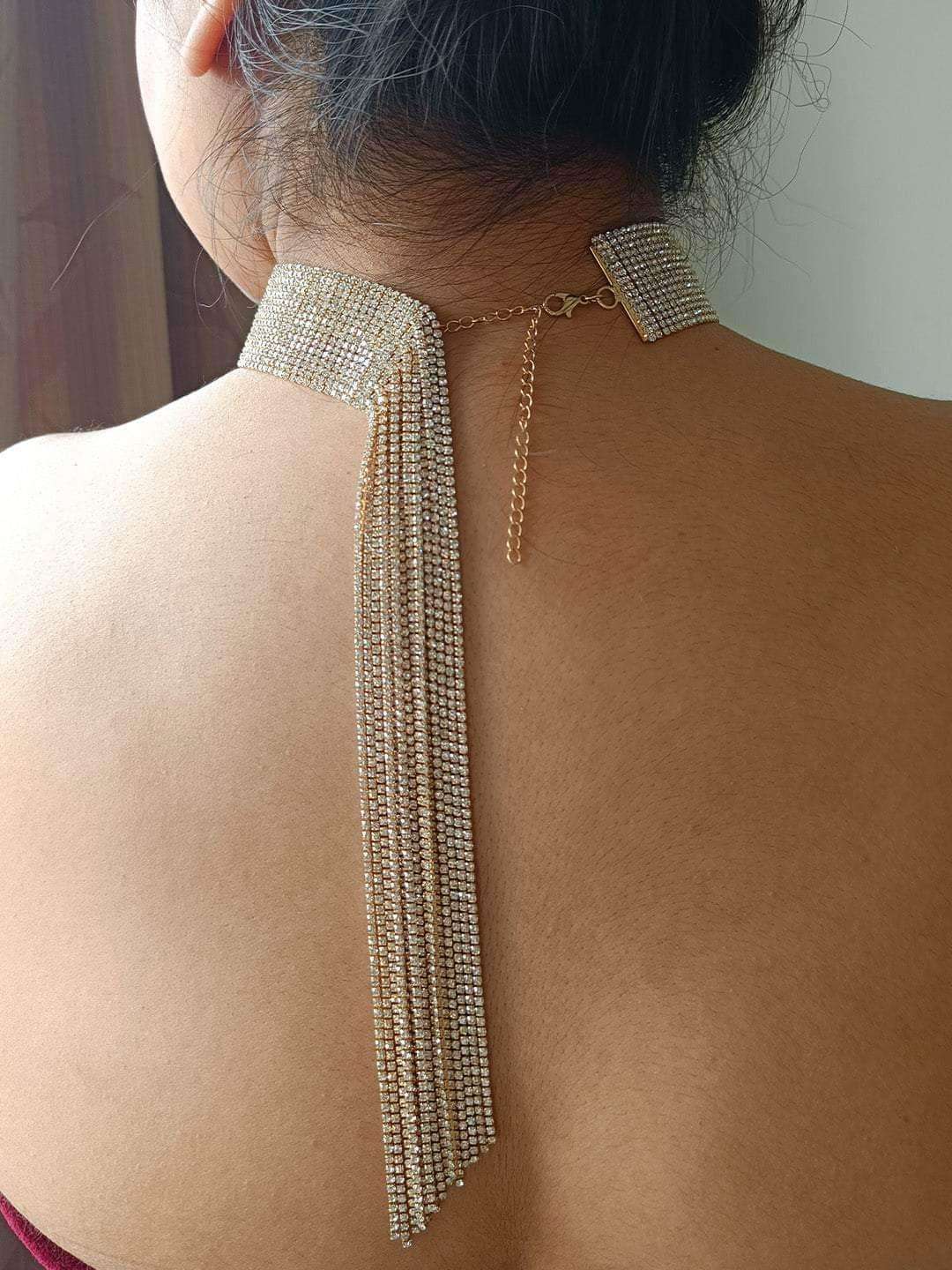 Ishhaara Ethnic Glass Beads Choker Necklace