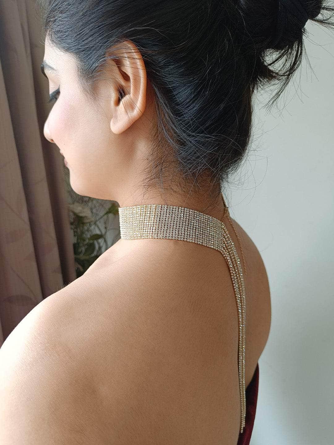 Ishhaara Ethnic Glass Beads Choker Necklace