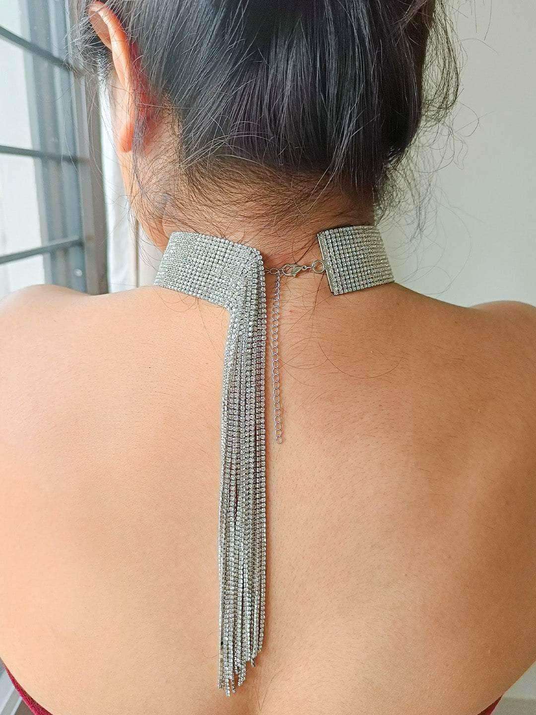 Ishhaara Ethnic Glass Beads Choker Necklace