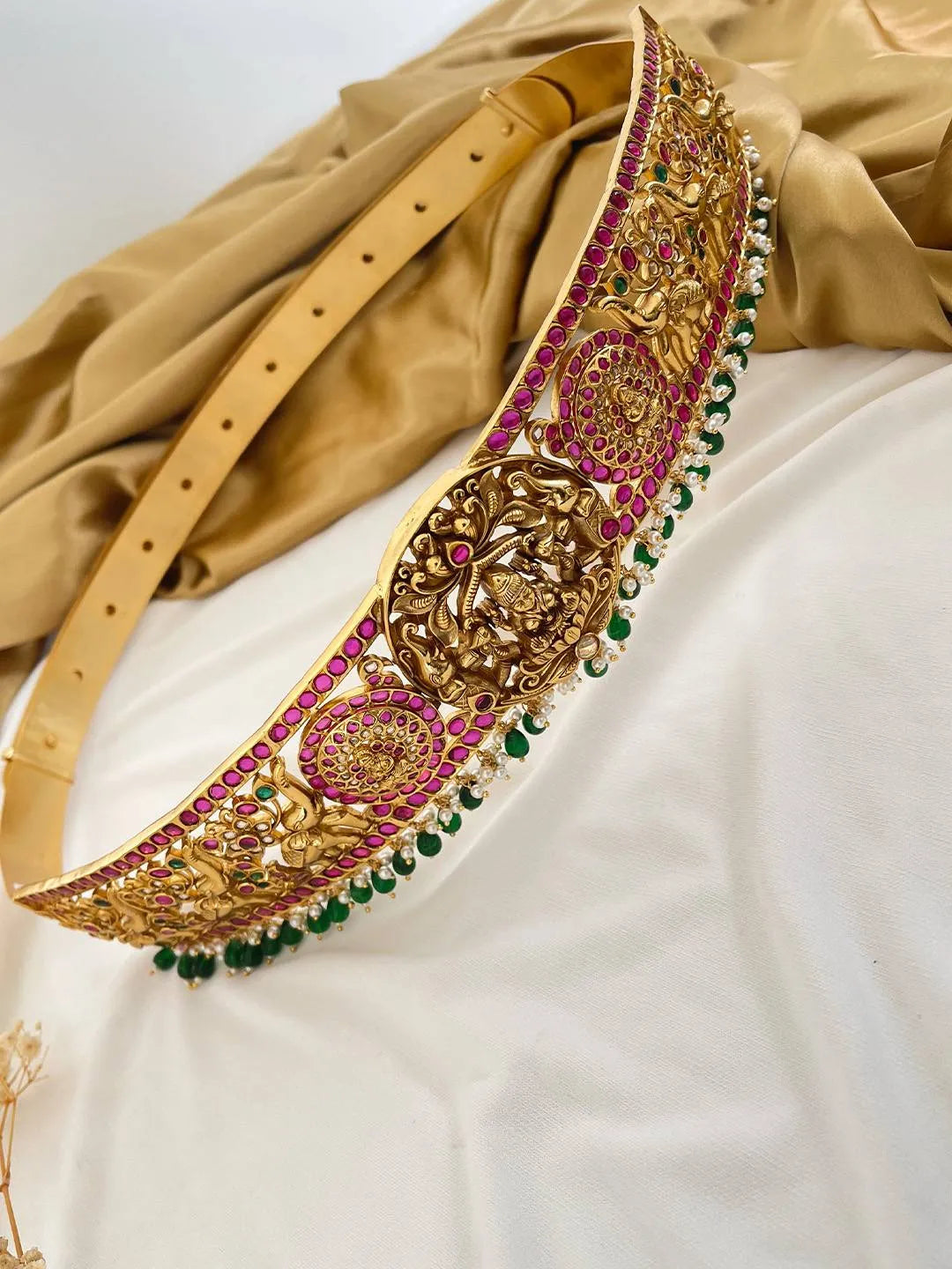 Exquisite Kundan And Kemp Hip Belt