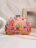 Ishhaara Fabric Clutches In D Shape Frame