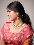 Ishhaara Faby In Big Kundan With Lotus Motifs