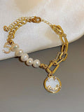 Ishhaara Fashion Freshwater Baroque Pearl Bracelet