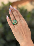 Ishhaara Floral Kundan Studded Ring