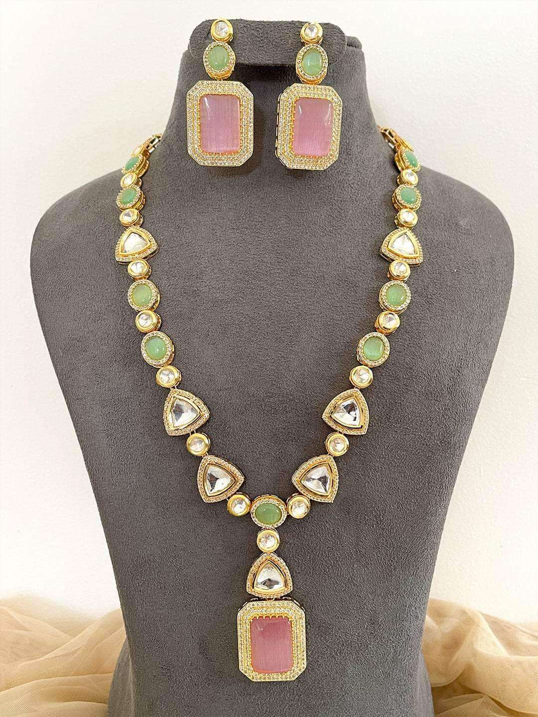 Ishhaara Galactic Glow Long Kundan Necklace