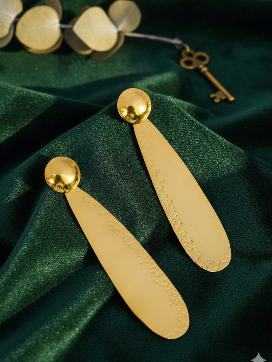 Ishhaara Geometric Drop Earrings