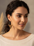 Ishhaara Geometric Long Triangle Earring