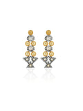 Ishhaara Geometric Two Toned Embellished Earring
