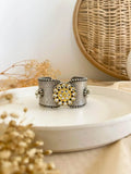 Ishhaara German Silver Kundan Handcuff