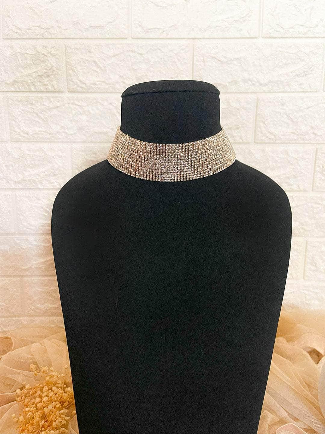 Ishhaara Ethnic Glass Beads Choker Necklace