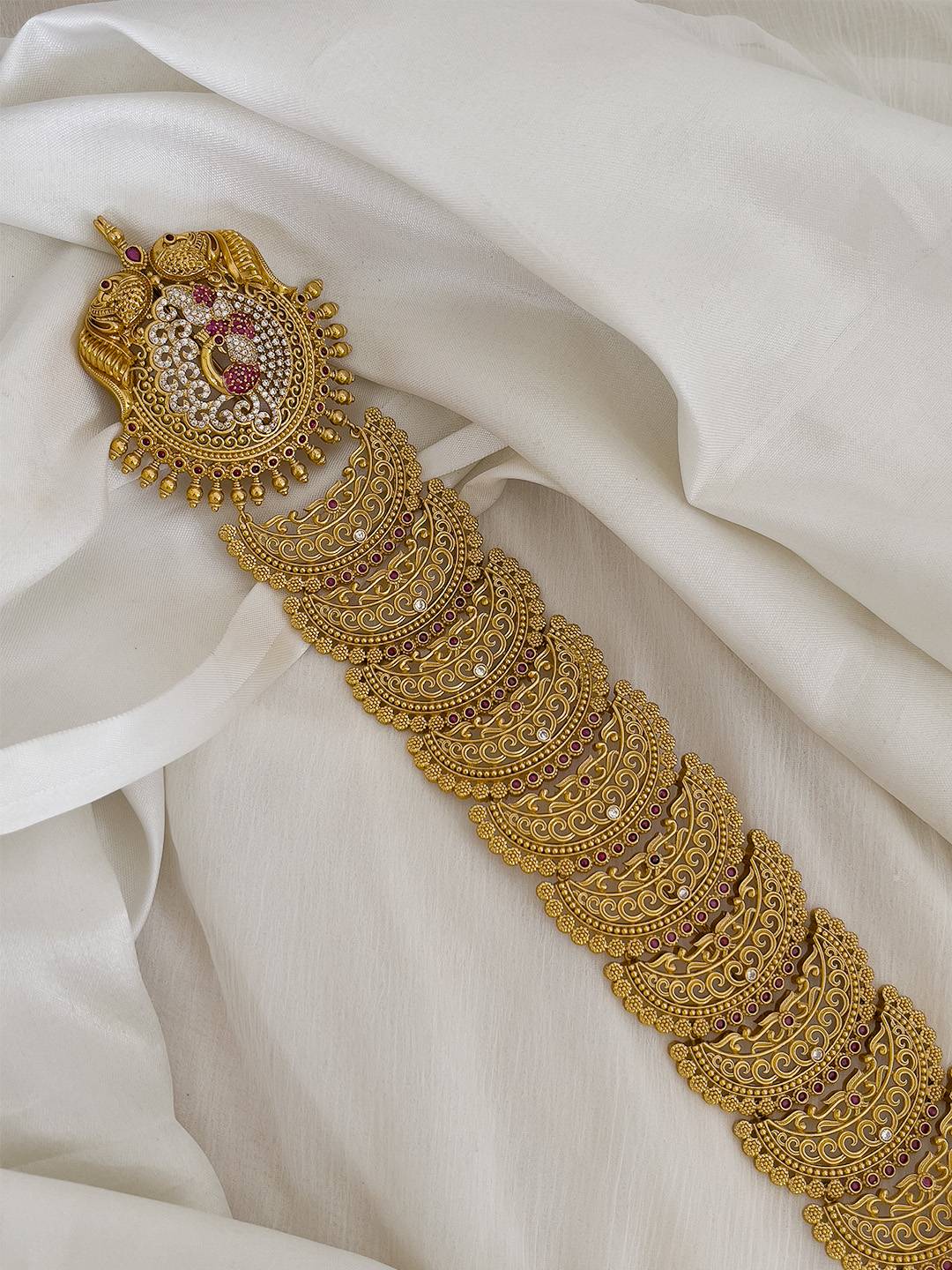 Ishhaara Gold Plated Bridal Hair Jada