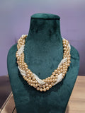 Ishhaara Gold Vintage Pearl Necklace