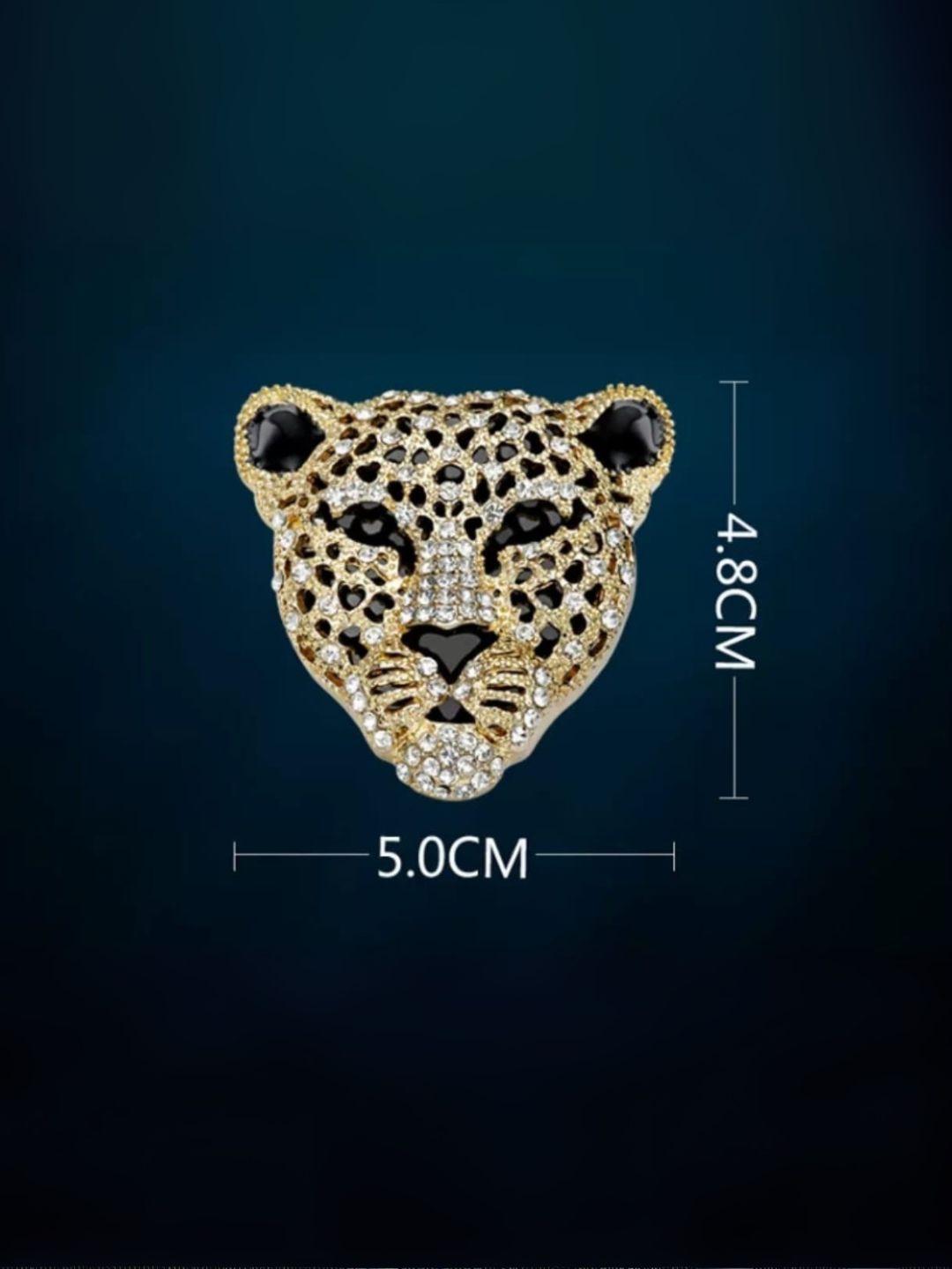 Ishhaara Golden Leopard Brooch