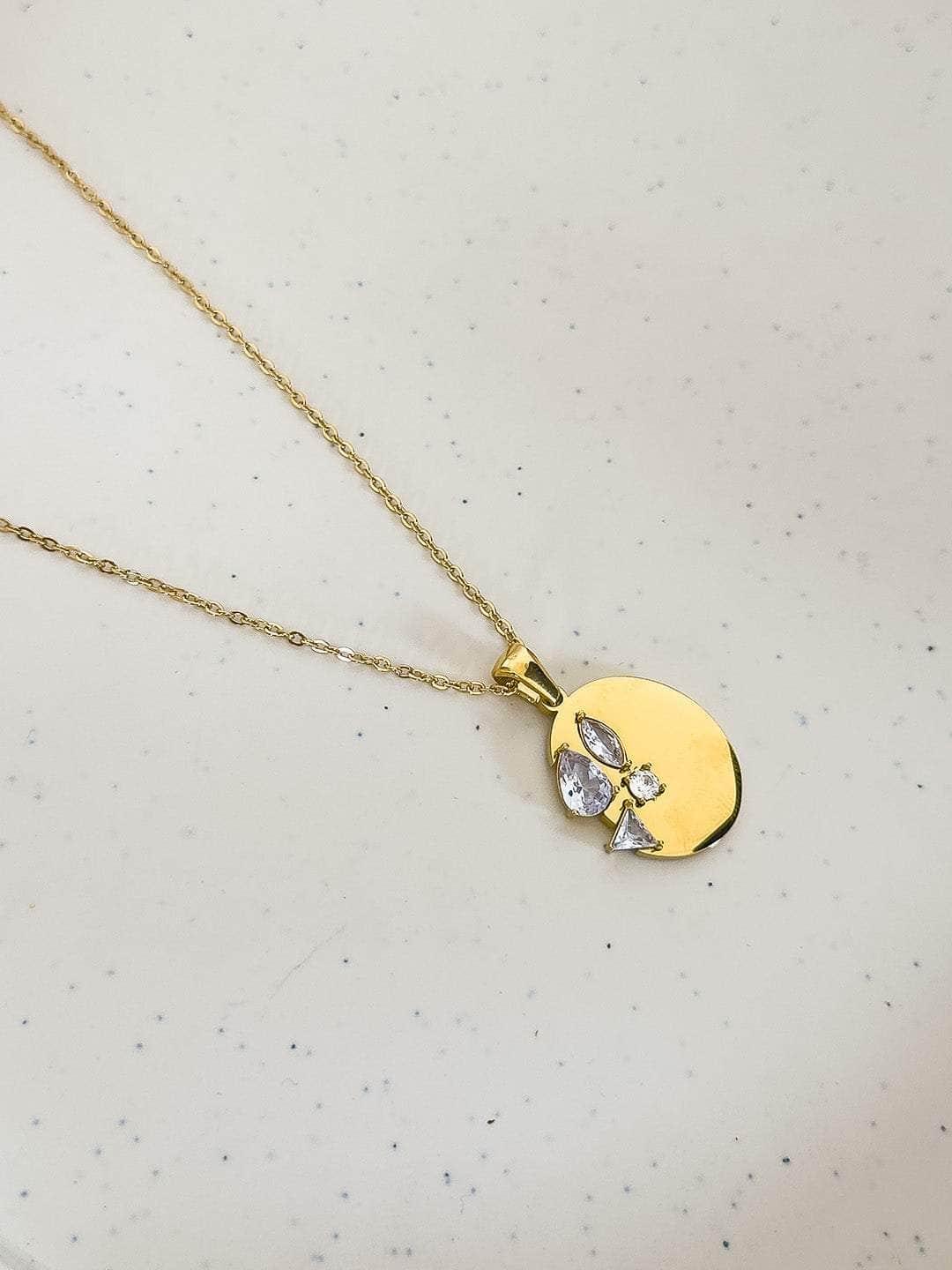 Ishhaara Golden Tulip Necklace