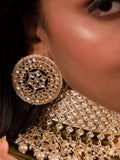 Ishhaara Gousia Galib Khan In Diamond Stone Choker With Pearl Tassels