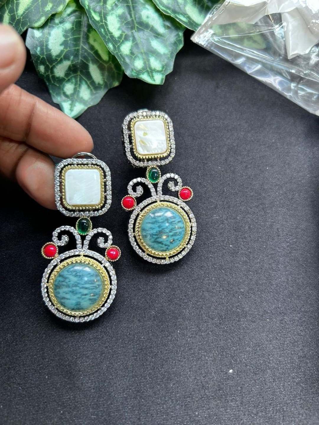 Ishhaara Graceful Multicolor Contemporary Earrings