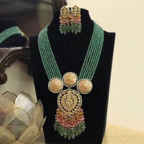 Ishhaara 3 Meena Round Kundan Drop Onex Set