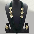 Ishhaara 3 Motif Side Patch Necklace Set