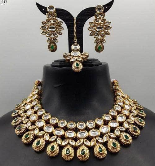 Ishhaara Antique Drop Choker Set