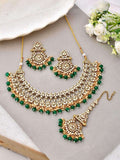 Ishhaara Deluxe Green Nile Choker Set