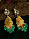 Ishhaara Hand Painted Meenakari Monalisa Beeds Earring