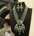 Ishhaara Jadau Polki Pendant Necklace Set