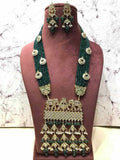 Ishhaara Green Masoom Minawala in Elephant Pendant Necklace