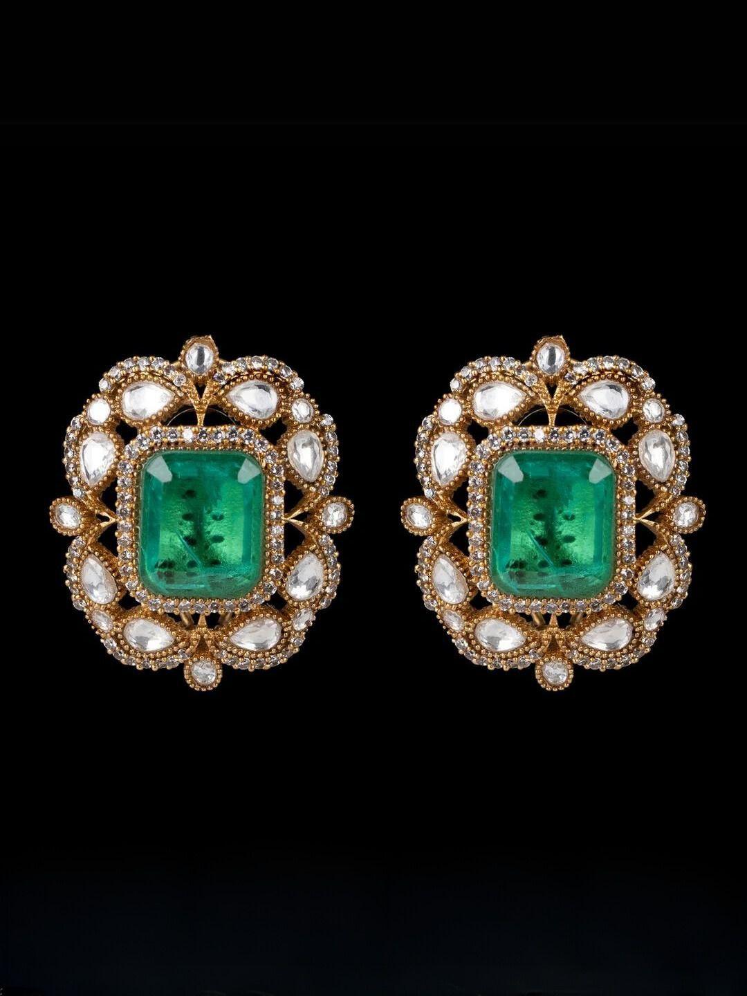 Ishhaara Moissanite Polki Earring