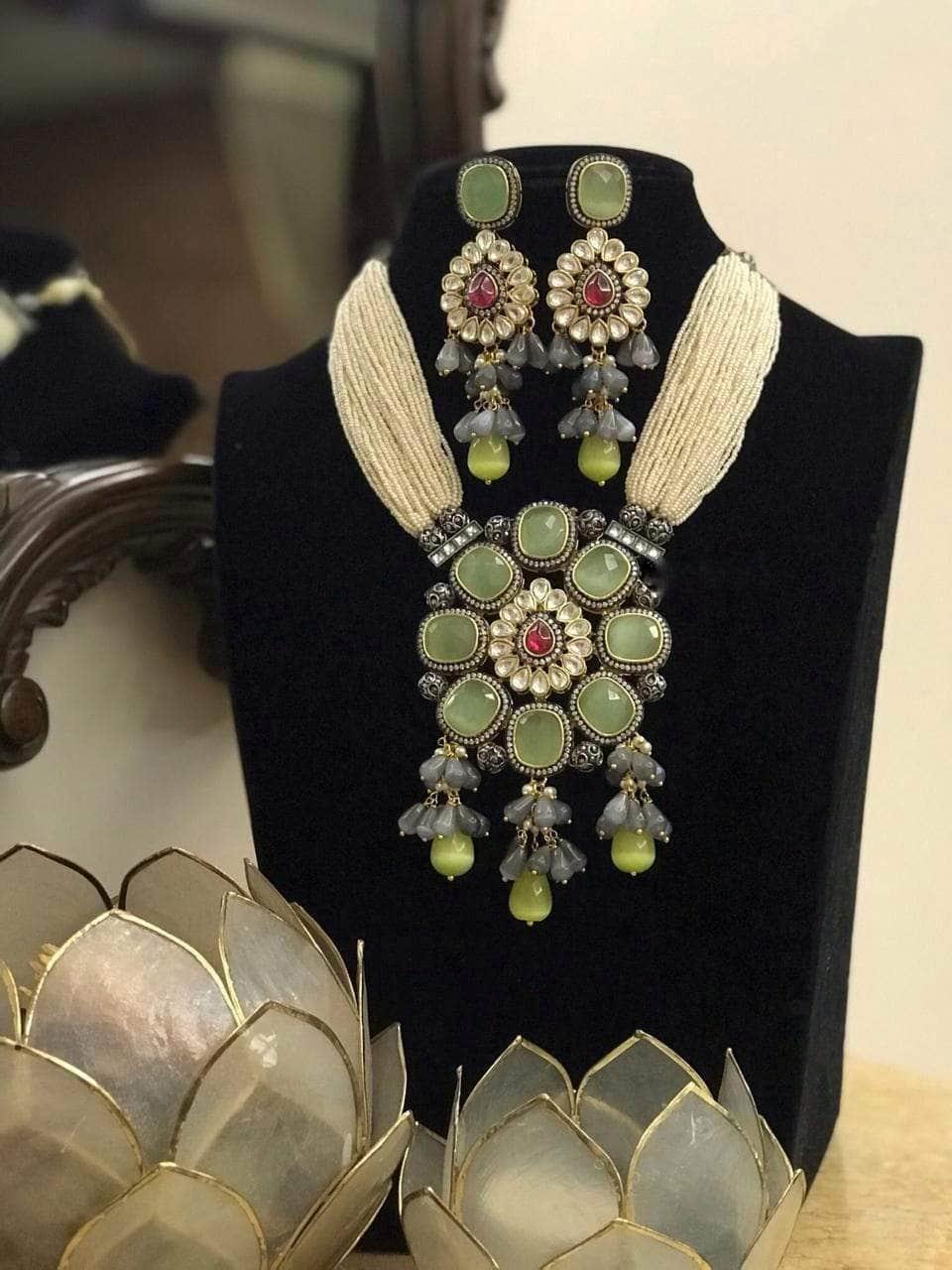Ishhaara Multi Square Pendant Necklace